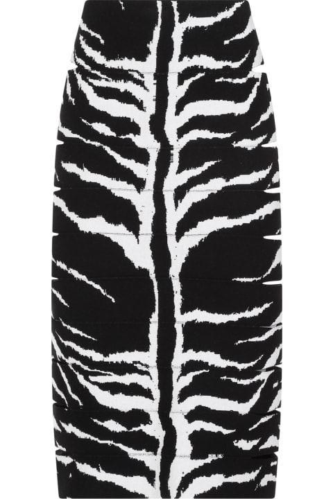 Alaia Women Alaia Zebra Pencil Skirt