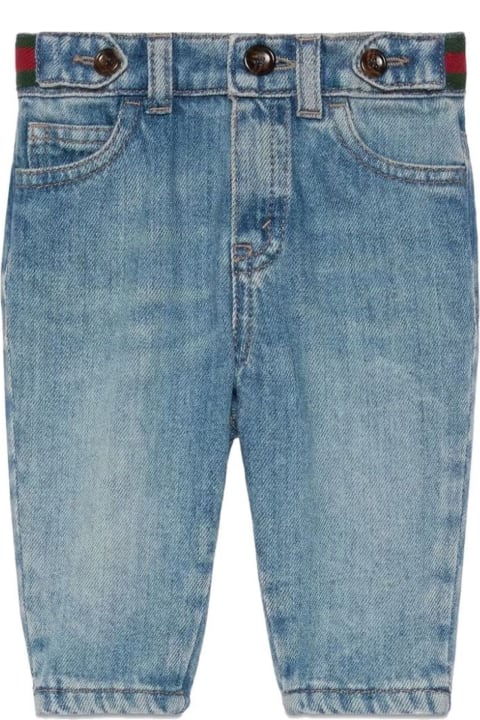 Sale for Baby Girls Gucci Gucci Kids Jeans Blue