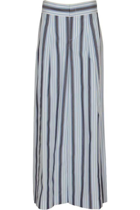 Fashion for Women Alberta Ferretti Popeline Stripe Trousers
