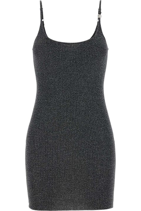 خصم على السيدات AMIRI Black Wool Blend Mini Dress