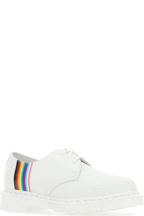 メンズ新着アイテム Dr. Martens White Leather 1461 For Pride Lace-up Shoes