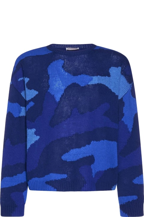 Valentino Clothing for Men Valentino Wool Printed Sweater