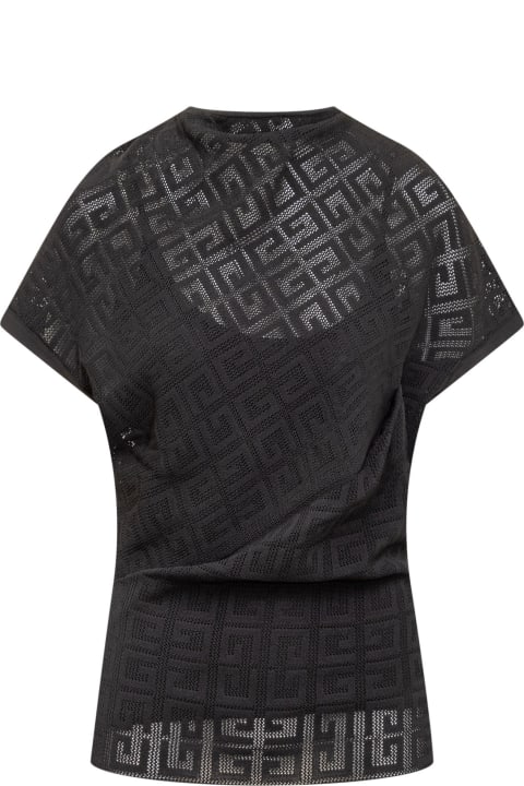 Givenchy Sale for Women Givenchy Draped Short Sleeves Top