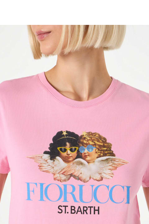 Fashion for Women MC2 Saint Barth Woman Cotton T-shirt With Fiorucci Print | Fiorucci Special Edition