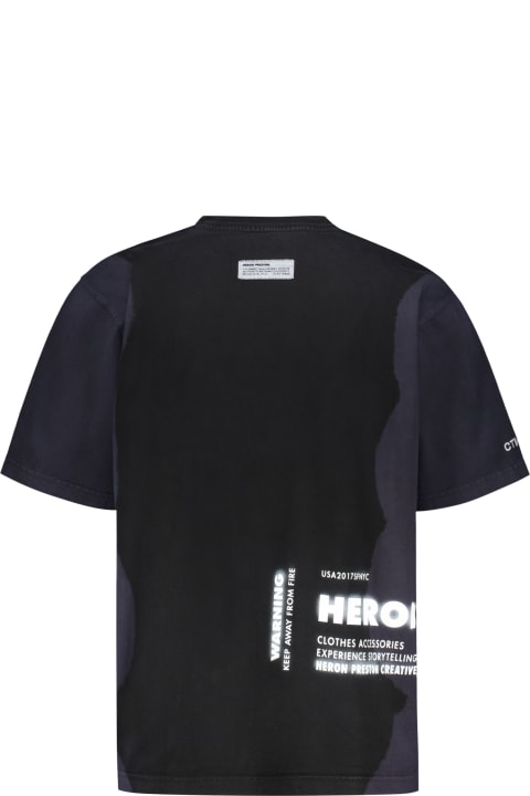メンズ新着アイテム HERON PRESTON Heron Preston X Cat Printed Cotton T-shirt