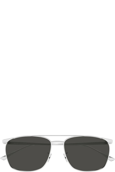 Eyewear Sale for Men Saint Laurent Eyewear Saint Laurent Sl 796 Vincent Linea Sl Logo 002 Silver Grey Sunglasses