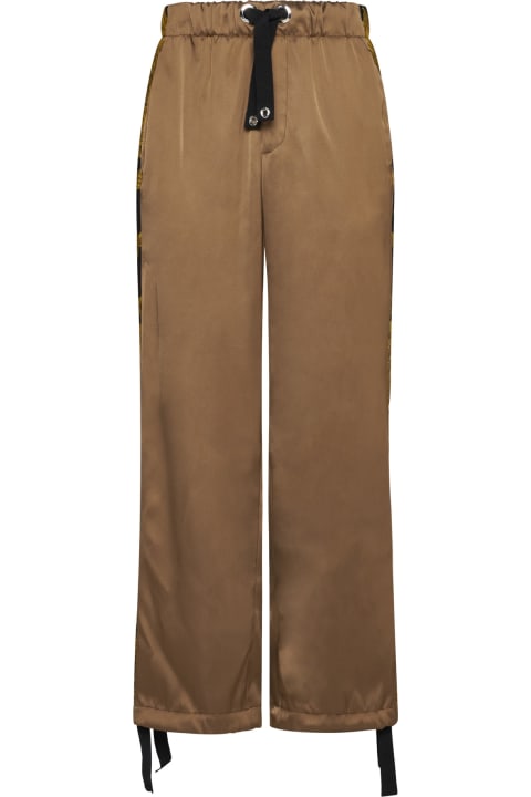 Versace for Men Versace Camel Trousers With Baroque Bands