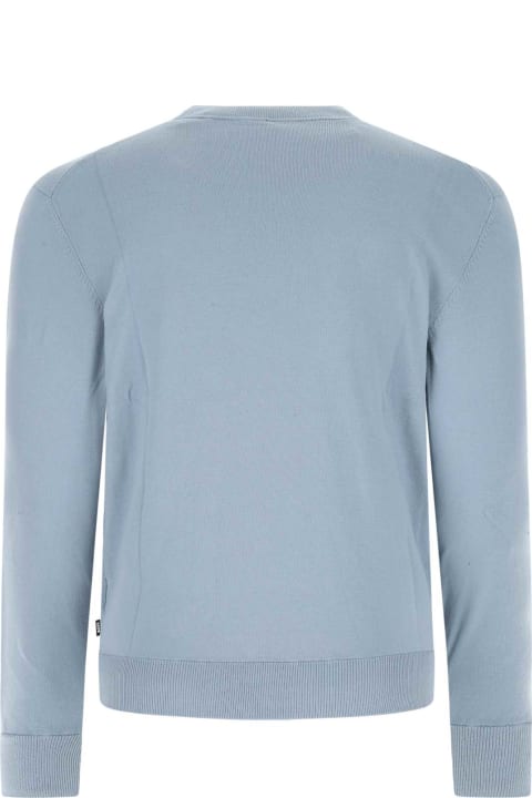 ウィメンズ新着アイテム Hugo Boss Pastel Light-blue Cotton Blend Sweater