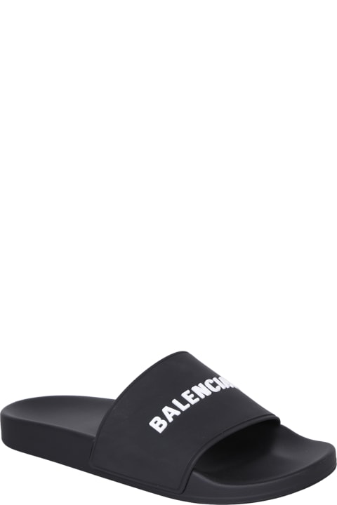 Balenciaga for Men Balenciaga Logo-embossed Pool Slides