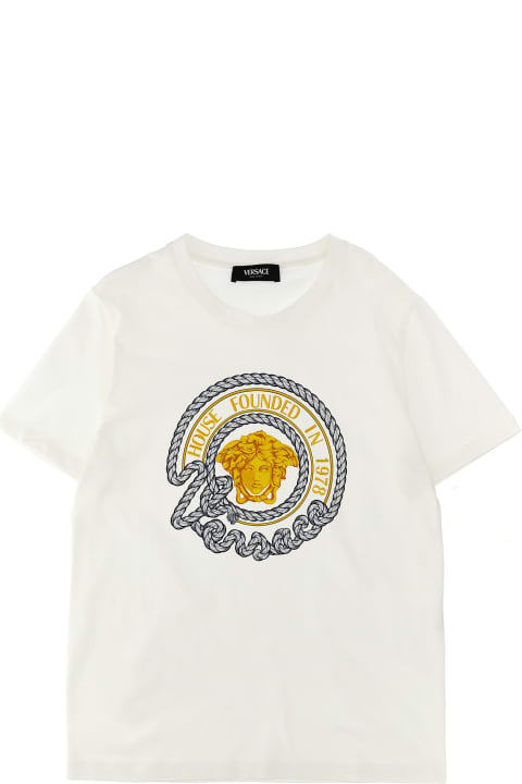 Versace for Kids Versace Logo Print T-shirt