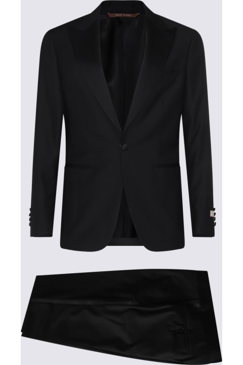 Canali for Men Canali Black Wool Suits