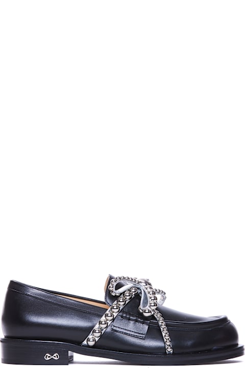 Mach & Mach أحذية مسطحة لـ السيدات Mach & Mach Crystal Studs Loafers