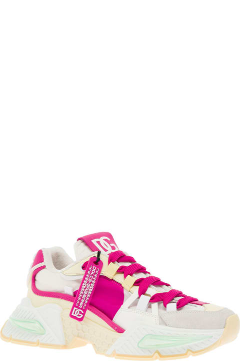 Dolce & Gabbana Woman's Mix Of Materials Air Master Multicolor Sneakers