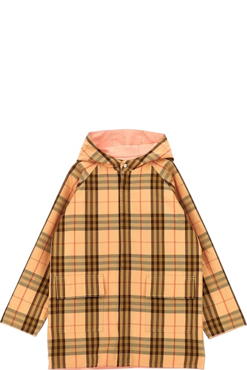 Burberry Topwear for Girls Burberry 'emile' Reversible Coat