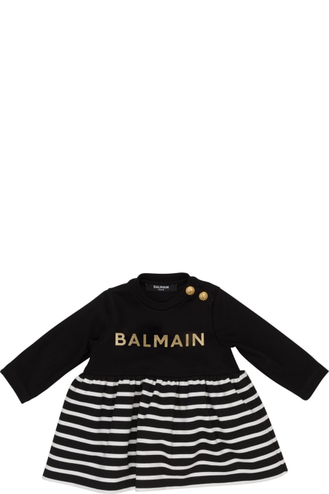 Balmain for Kids Balmain Dress With Logo