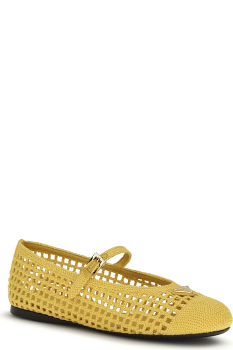 Prada Crochet Ballerinas