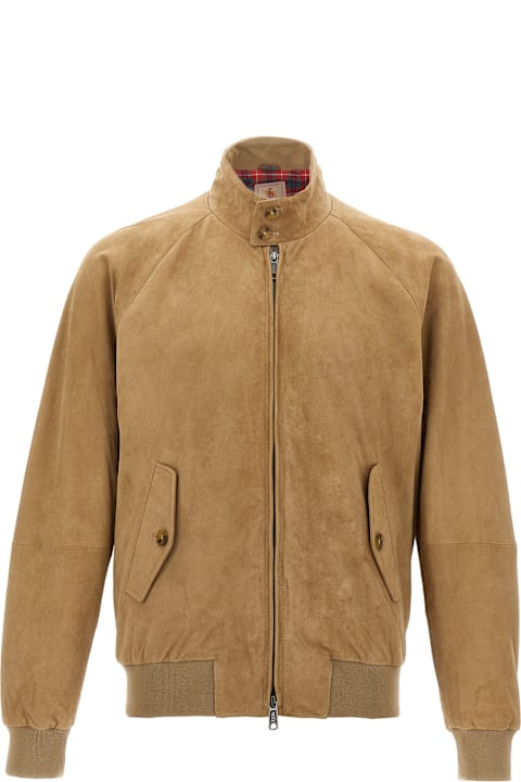 Baracuta لـ Men Baracuta Suede Bomber Jacket