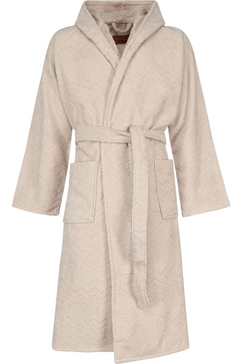 Missoni Textiles & Linens Missoni Chalk Cotton Bathrobe