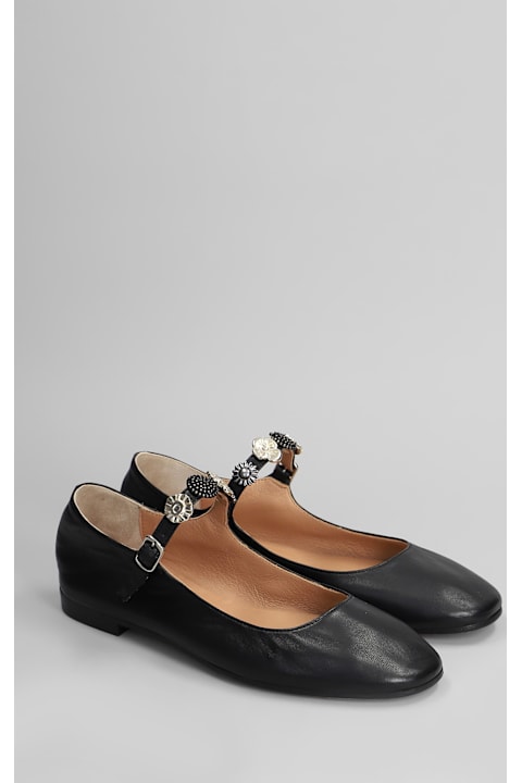 Anniel Shoes for Women Anniel Ballet Flats In Black Leather