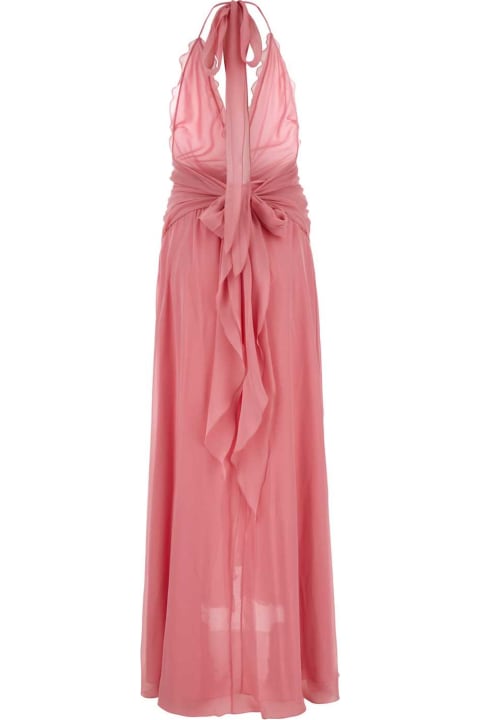 Fashion for Women Blumarine Pink Georgette Long Dress