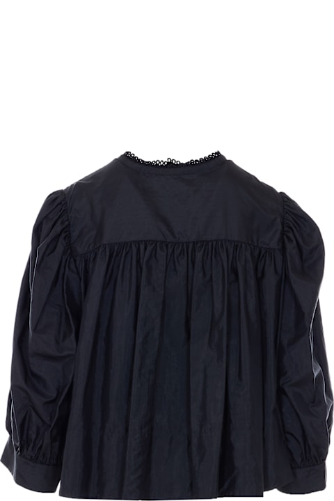 Homeware Chloé Gathered Ruffled Taffeta Top