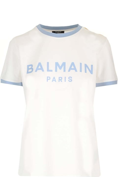 Balmain Women Balmain Detailed T-shirt