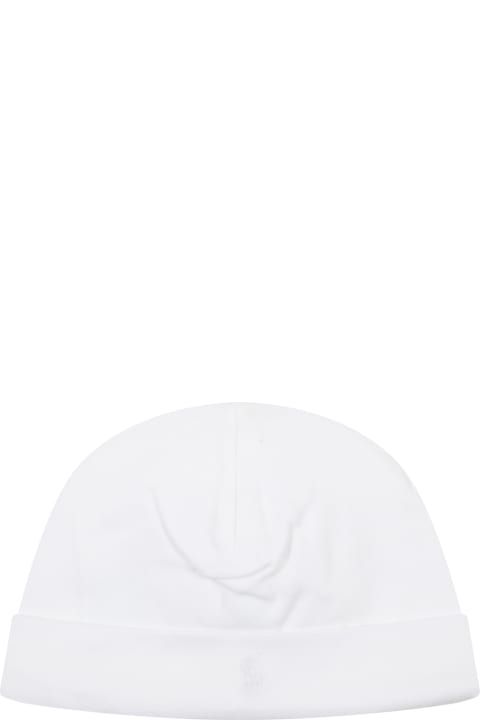 Accessories & Gifts for Baby Girls Ralph Lauren White Hat For Baby Kids