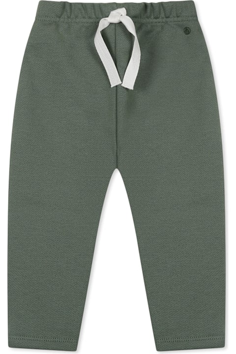Petit Bateau Bottoms for Baby Girls Petit Bateau Green Trousers For Baby Boy