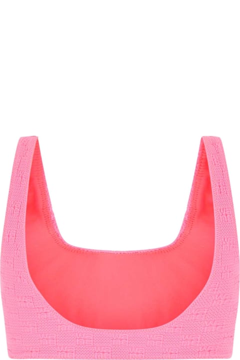 Swimwear for Women Alexander Wang Pink Stretch Nylon Bikini Top