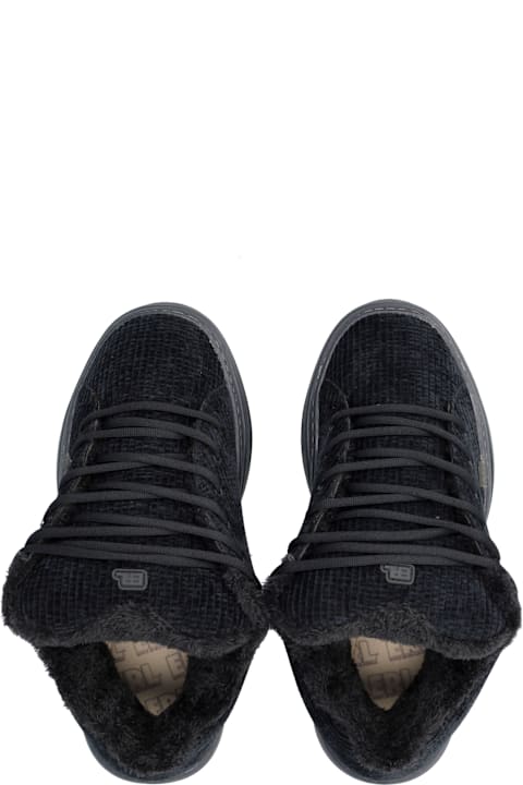 ERL for Kids ERL Erl Vamp Black Velvet Sneakers