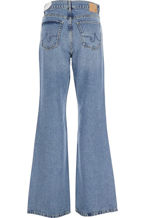 Homeware AG Jeans 
padua
 Blue Flared Jeans With Logo Patch On The Rear In Denim Woman