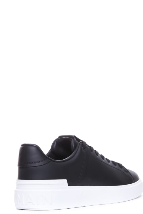 Shoes for Men Balmain B-court Leather Sneakers