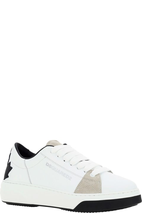 Dsquared2 Sneakers for Men Dsquared2 White Leather Sneakers