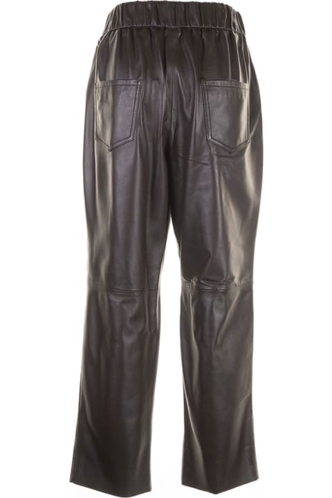 Waisted Leather Trousers