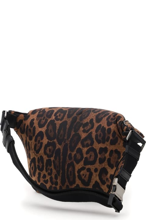 メンズ新着アイテム Dolce & Gabbana Leopard-print Nylon Beltbag