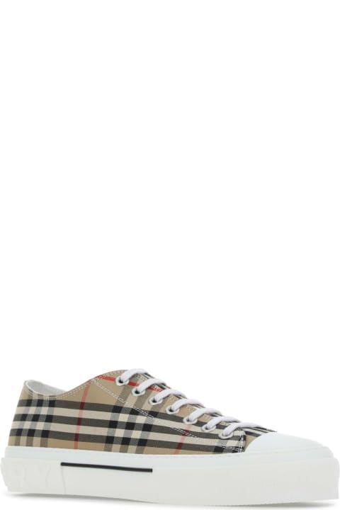 Burberry Sneakers for Men Burberry Embroidered Canvas Sneakers