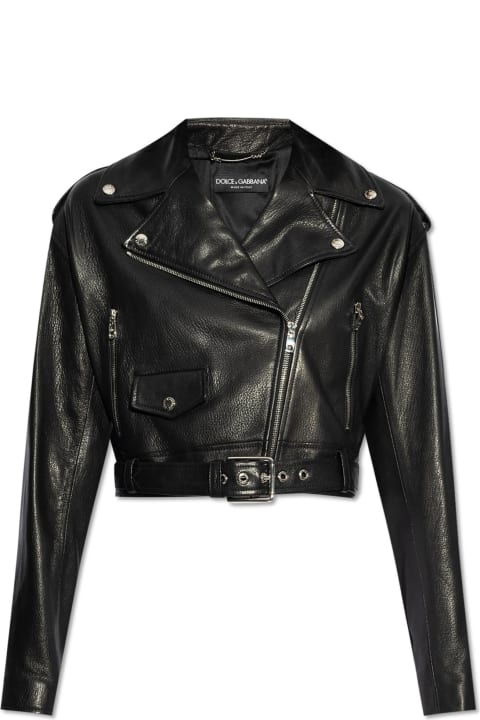 Dolce & Gabbana for Women Dolce & Gabbana Dolce & Gabbana Leather Jacket