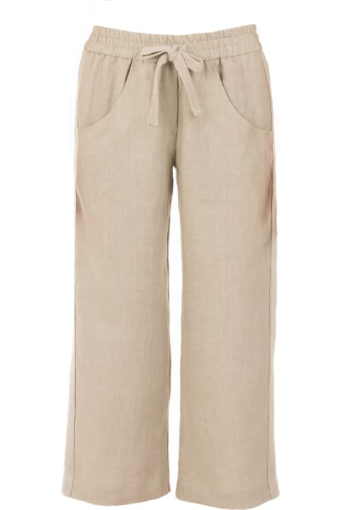 Trousers With Drawstring At The Waist