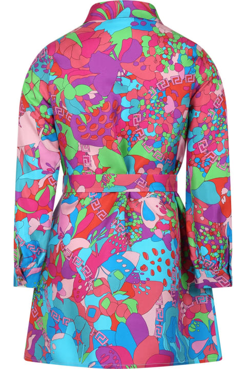 Multicolor Dress For Girl With Print