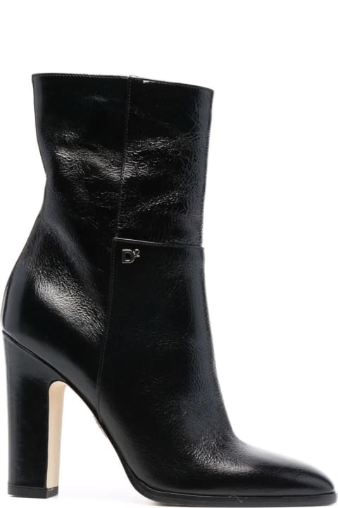 Fashion for Women Dsquared2 Black Monogram Ankle Boot Dsquared2