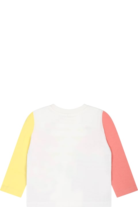 Stella McCartney Kids Stella McCartney Kids White T-shirt For Baby Girl With Unicorns