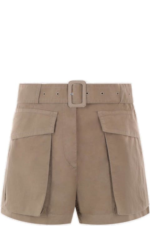 Dries Van Noten Pants & Shorts for Women Dries Van Noten Belted High Waist Shorts
