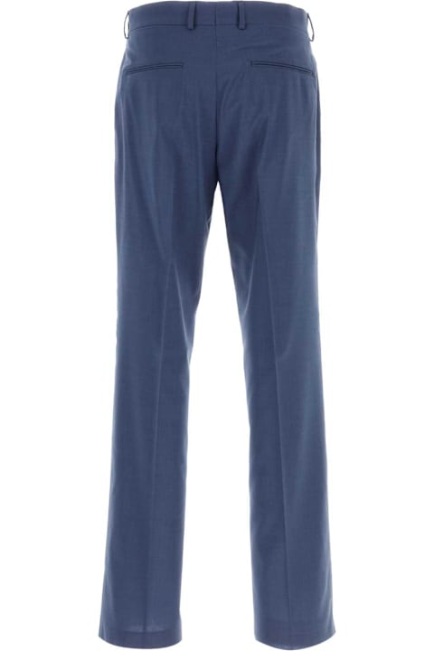 Fendi Pants for Men Fendi Blue Wool Pant