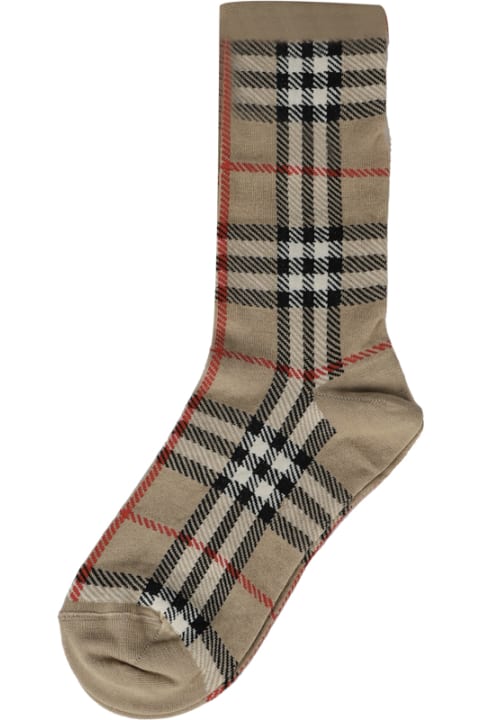 Burberry Underwear for Men Burberry Socks With Inlaid Vintage Check Weave