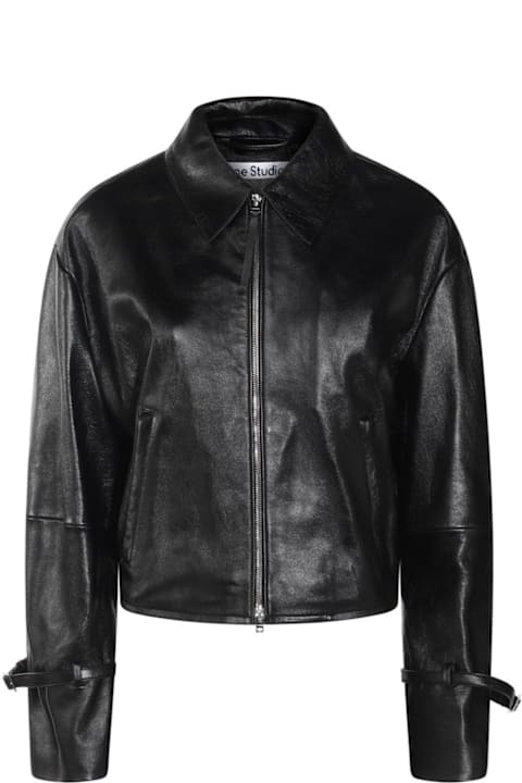 Acne Studios for Women Acne Studios Zip-up Leather Jacket