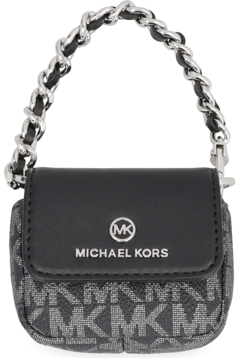MICHAEL Michael Kors Hi-Tech Accessories for Women MICHAEL Michael Kors Headphone Holder In Coated Canvas