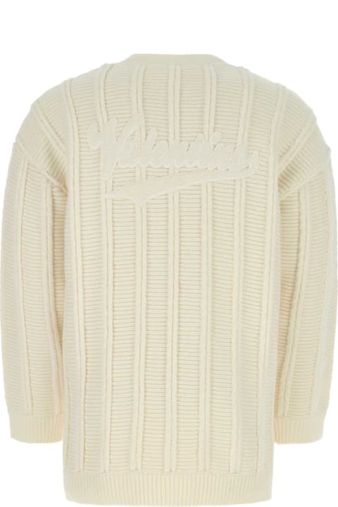 Valentino Garavani Sweaters for Men Valentino Garavani Ivory Wool Cardigan