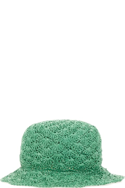 Homeware RED Valentino Raffia Bucket Hat