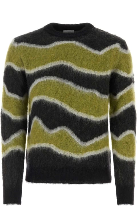 PT01 Clothing for Men PT01 Embroidered Mohair Blend Sweater