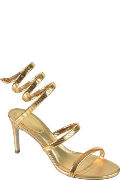 Sandals for Women René Caovilla Metallic Twisted Strap Sandals